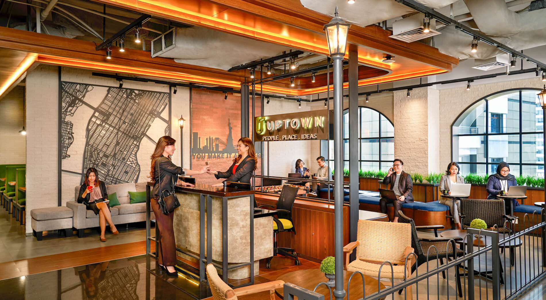 Lounge Area Uptown Serviced Office Mega Kuningan Jakarta