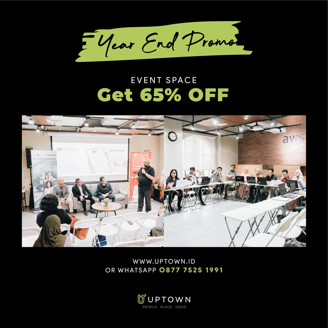 Get 65% Off on Event Space | Uptown Serviced Office