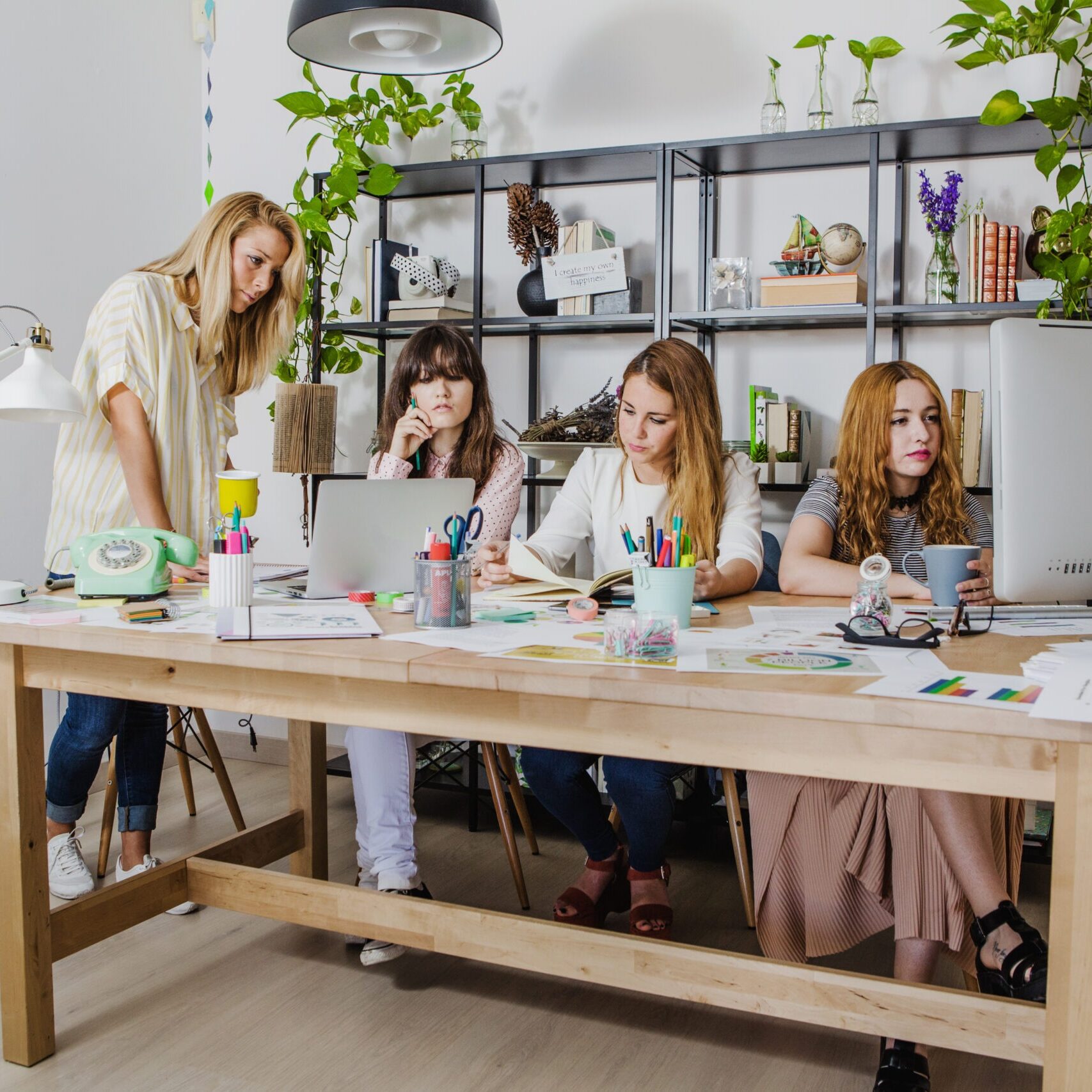 women-working-office-together