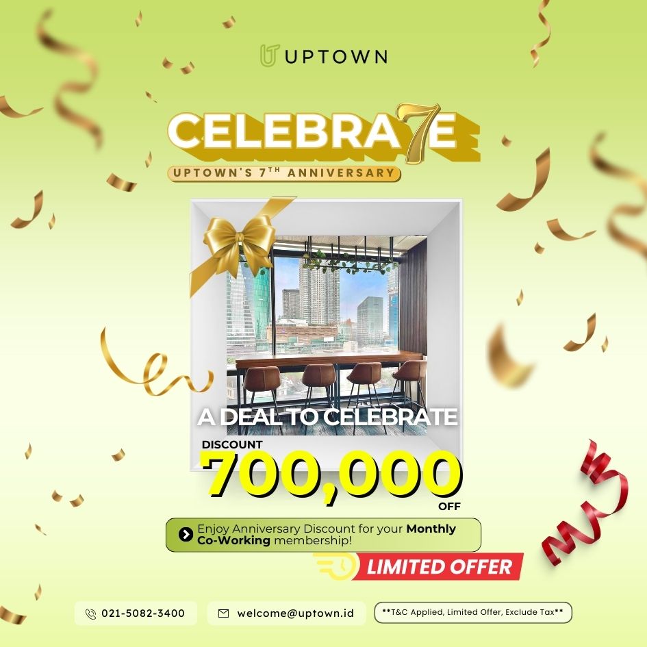 IDR 700,000 Discount on Monthly Co-Working Membership!🎁