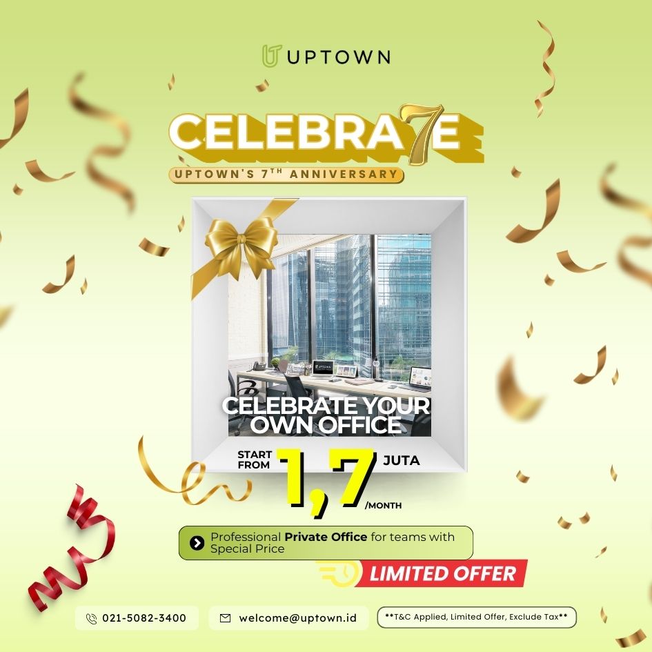 Private Office Starting from ONLY IDR 1.7 MILLION/Month!🏢