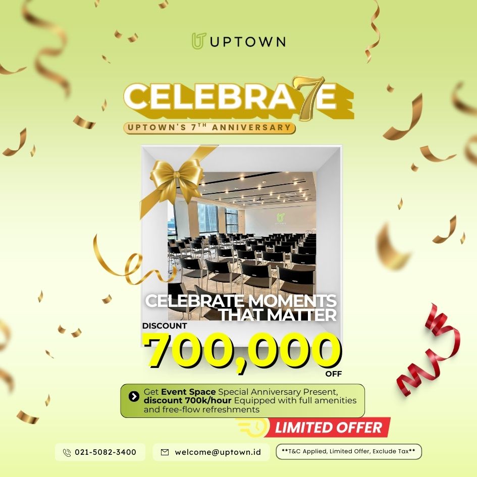 IDR 700,000/Hour Discount for Event Space Rental!🎙️