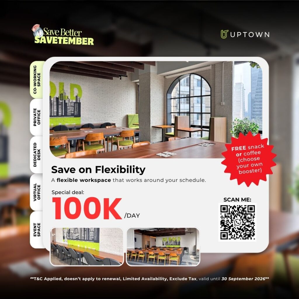 Savetember: Kerja di Co-Working Space Makin Fleksibel