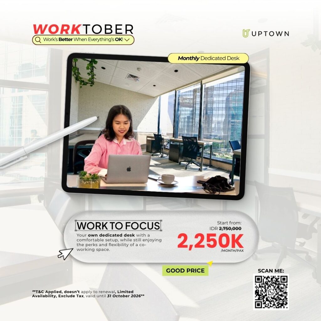 Kerja Lebih Fokus di Dedicated Desk Milikmu!